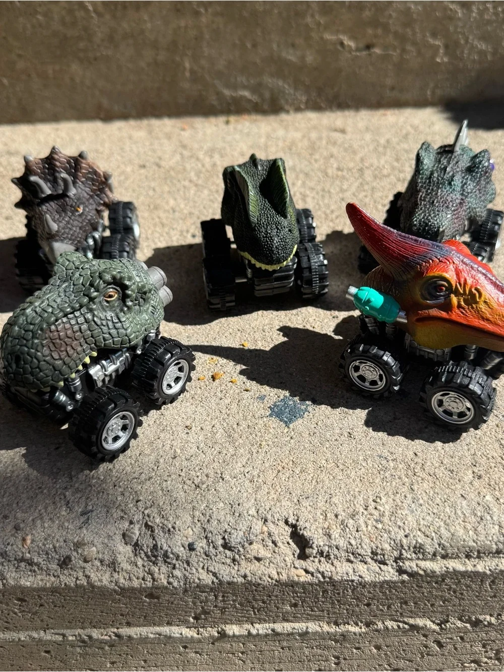 Mini Dino Monster Truck Pullback Cars Lot‎ of 5